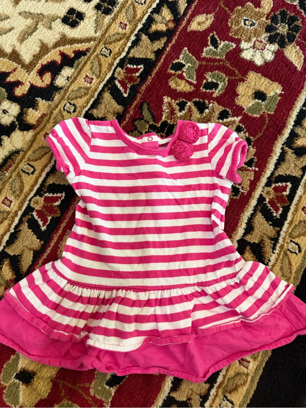 10/20 Carter’s Pink & White Striped Girls Tops